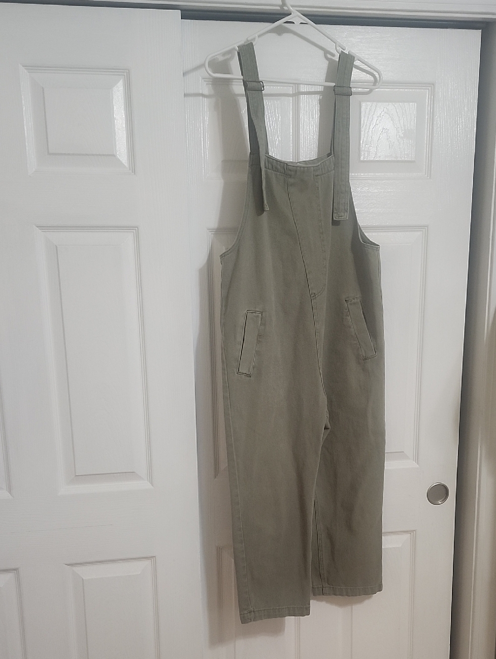 Style Rack Olive Utility Cotton Jumpsuit